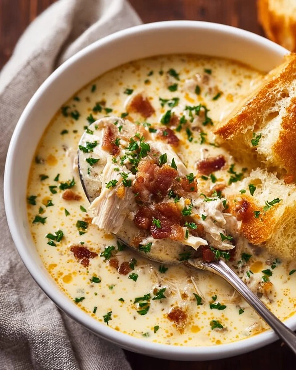 Creamy Keto Chicken Cream Cheese Soup