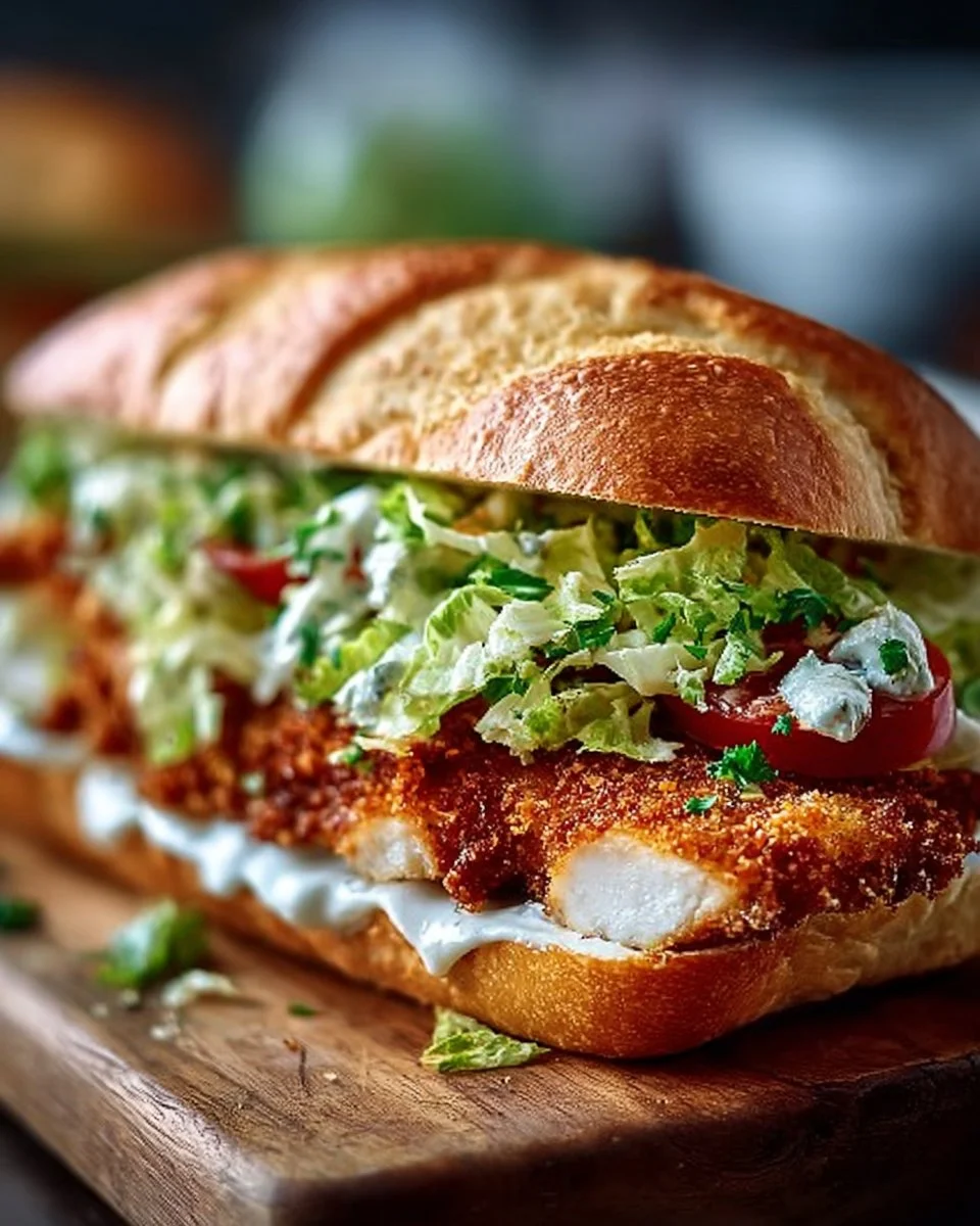 Crispy Chicken Caesar Sandwich