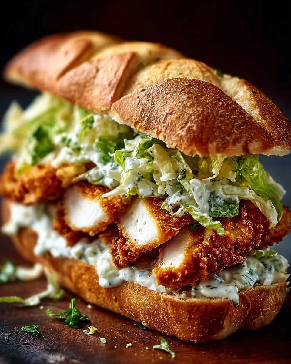 Crispy Chicken Caesar Sandwich