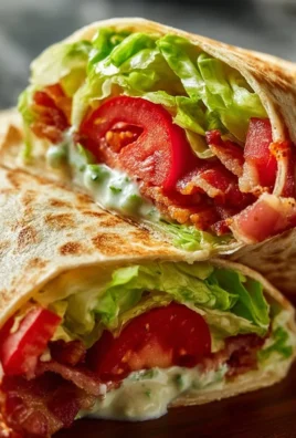 Healthy BLT wraps with secret sauce served on a plate