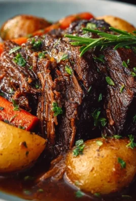 5-star slow cooker pot roast recipe with vegetables and herbs