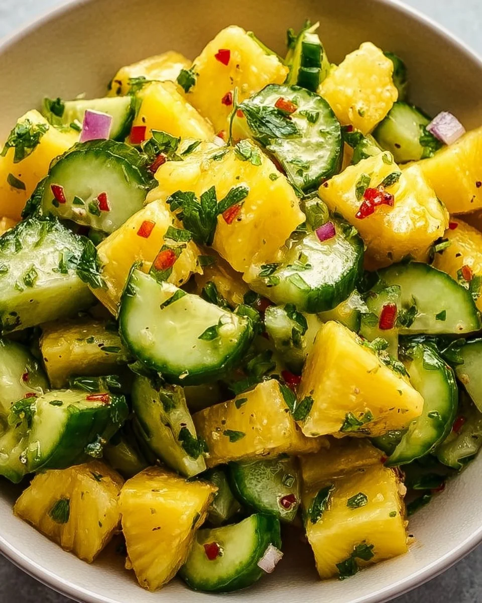 Pineapple Cucumber Salad