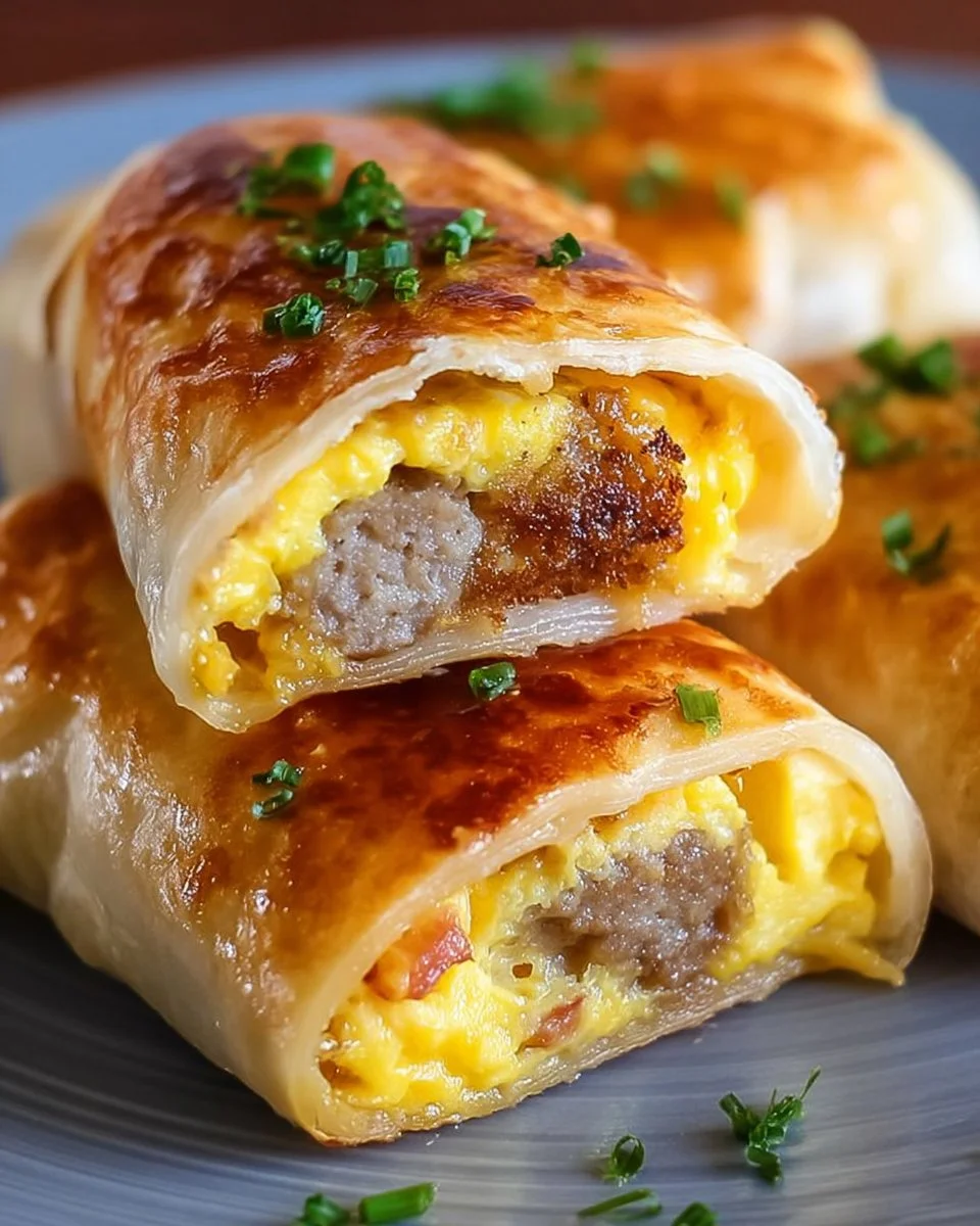 Sausage Egg Breakfast Roll-Ups – Quick & Easy Morning Treat!