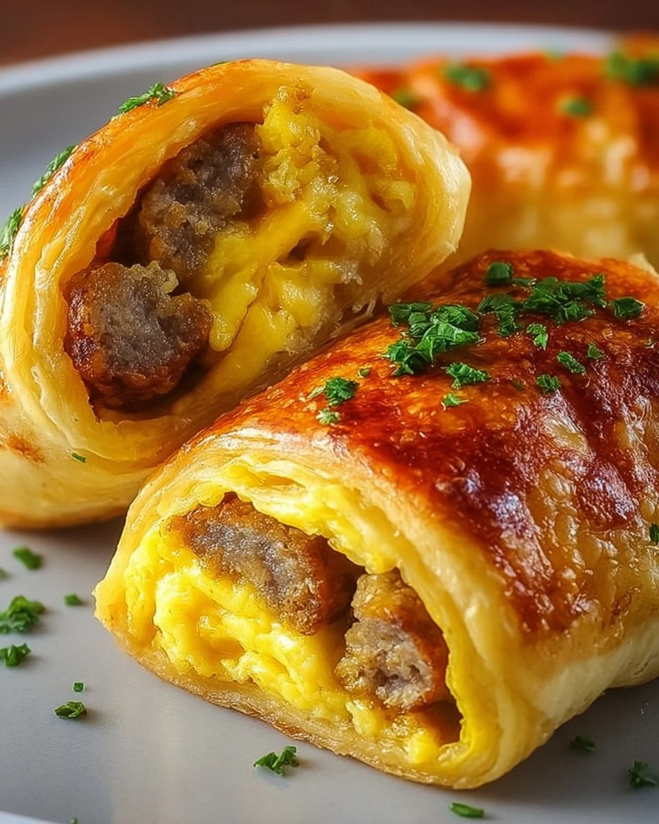 Sausage Egg Breakfast Roll-Ups – Quick & Easy Morning Treat!
