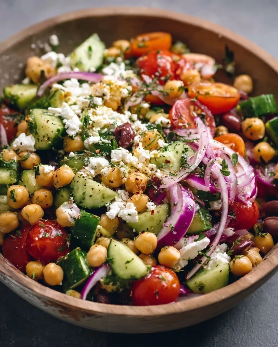 15-Minute Mediterranean Chickpea Salad (Meal-Prep Friendly)