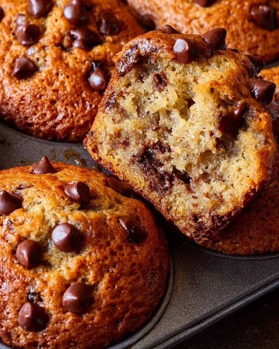 Amazing Chocolate Chip Banana Muffins: A 1-Bowl Wonder