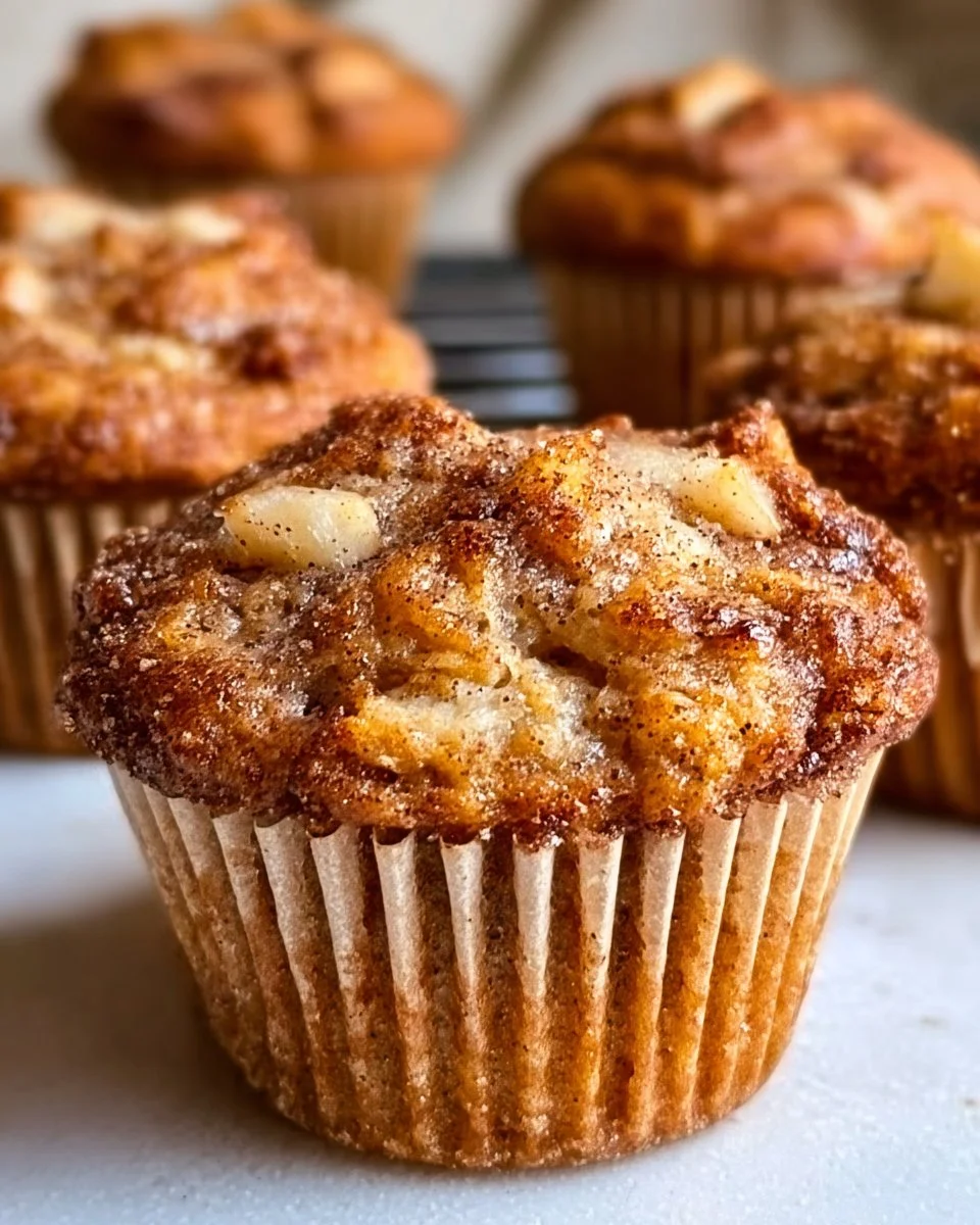 Apple Cinnamon Greek Yogurt Muffins