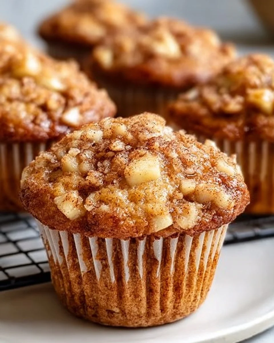 Apple Cinnamon Greek Yogurt Muffins