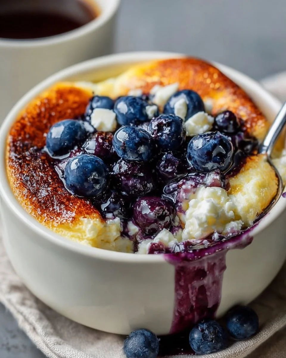 Baked Blueberry Cottage Cheese Breakfast Bowls