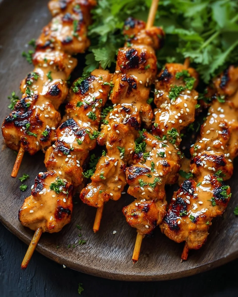 Bang Bang Chicken Skewers