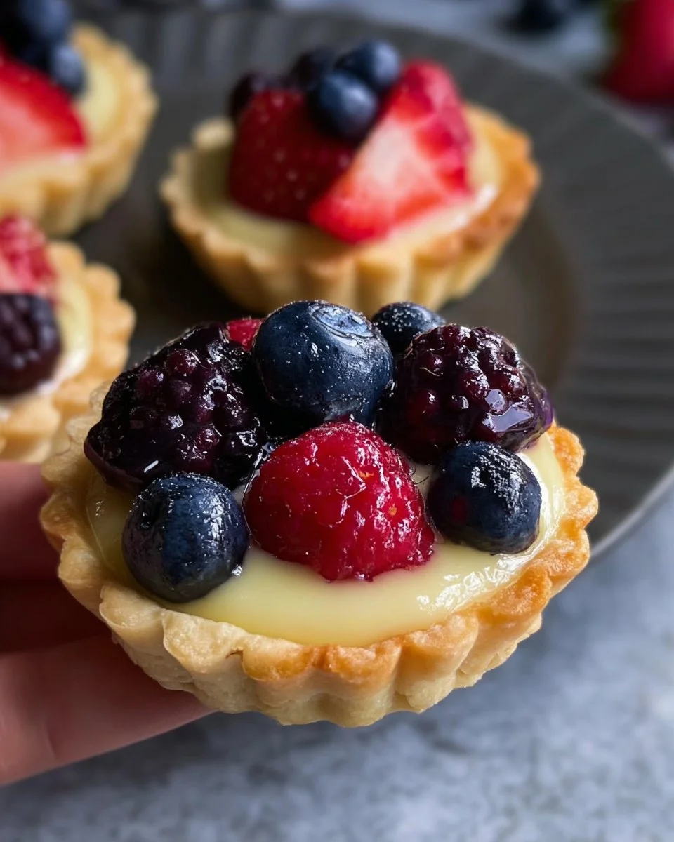 Berry Custard Tartlets