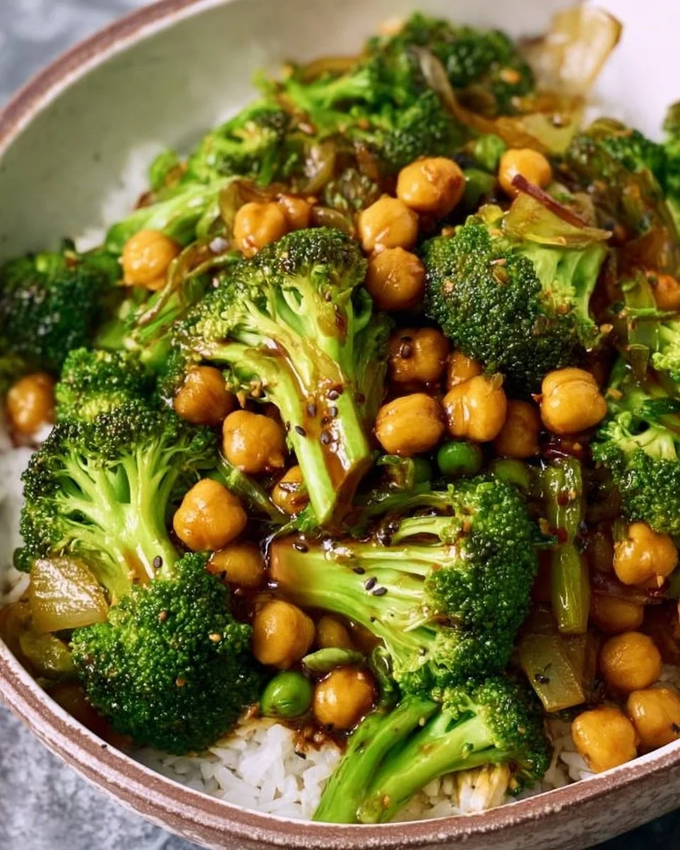 Broccoli Stir Fry with Chickpeas