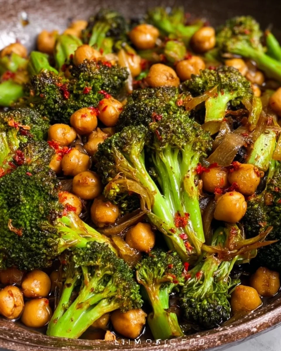 Broccoli Stir Fry with Chickpeas