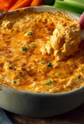 Delicious Buffalo Chicken Dip served in a bowl with tortilla chips
