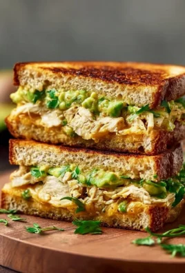 Delicious Chicken Avocado Melt Sandwich with grilled chicken and creamy avocado
