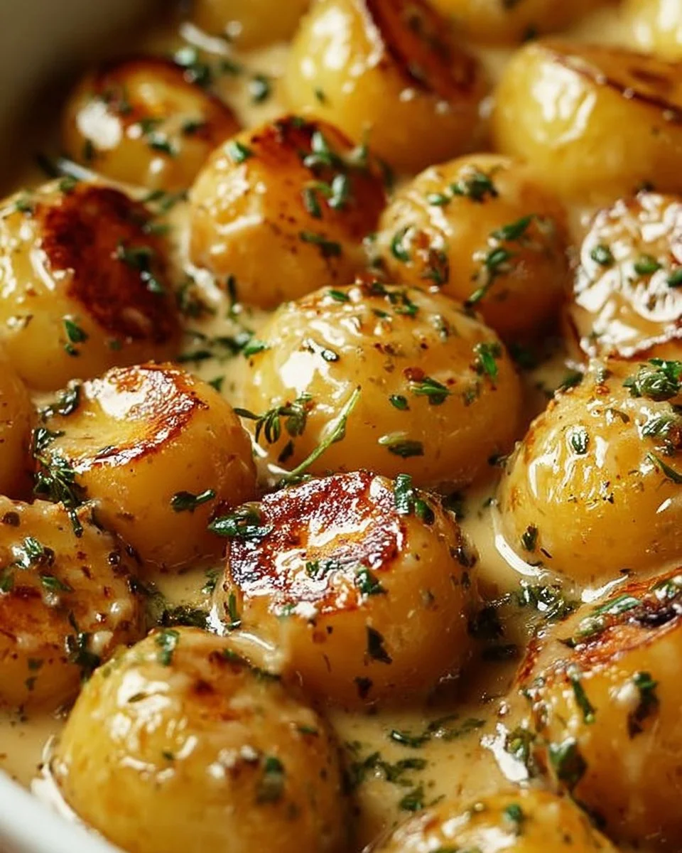 Creamy Garlic Sauce for Baby Potatoes