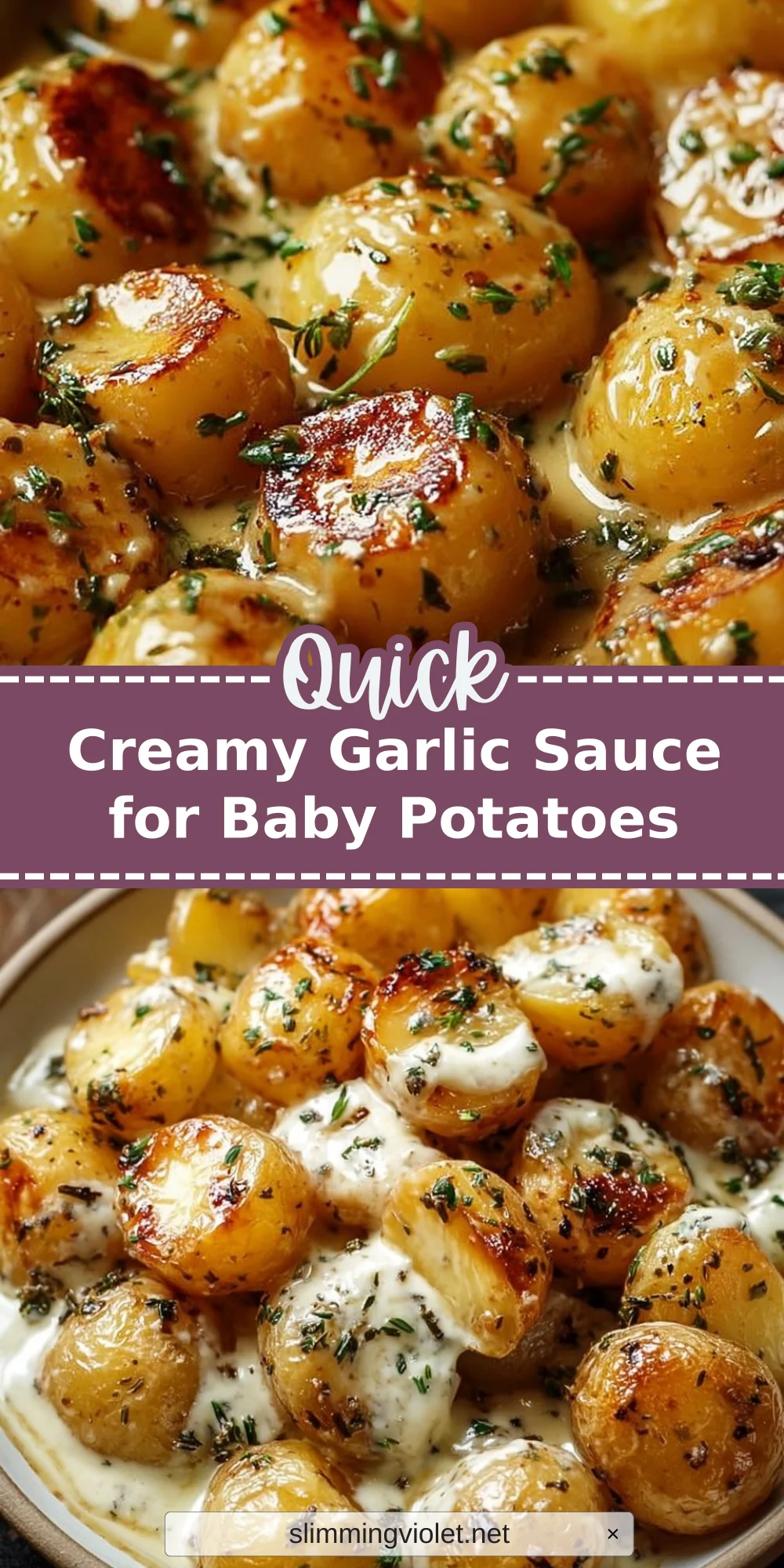 Creamy Garlic Sauce for Baby Potatoes