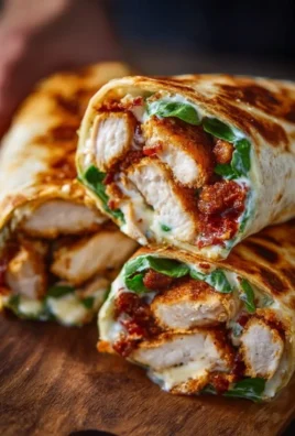 Crispy air fryer chicken and mozzarella wraps on a plate