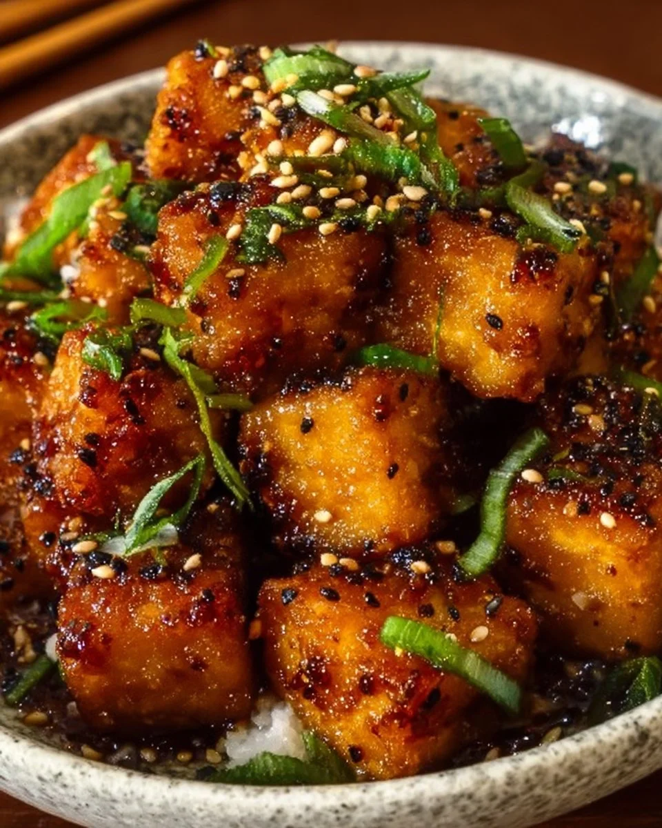 Crispy honey garlic tofu recipe that will amaze you!