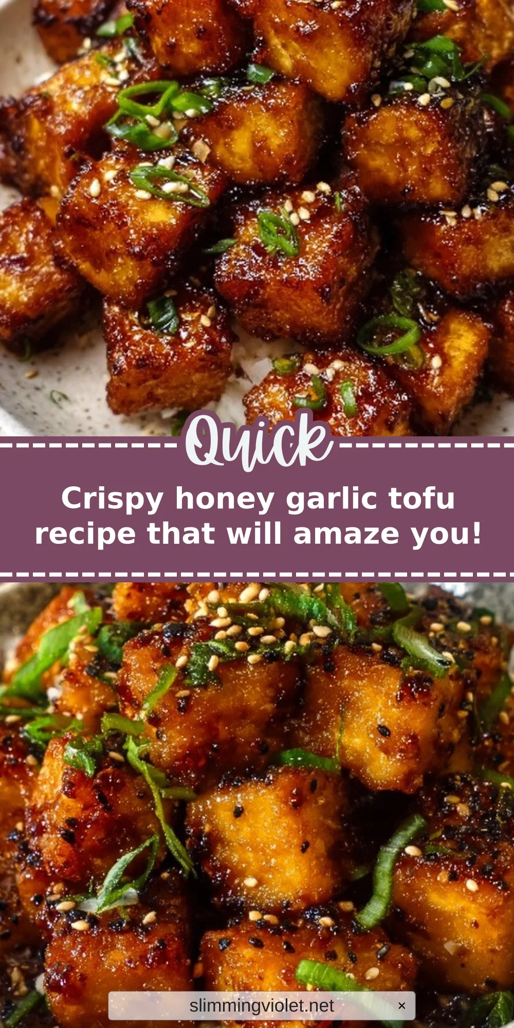 Crispy honey garlic tofu recipe that will amaze you!