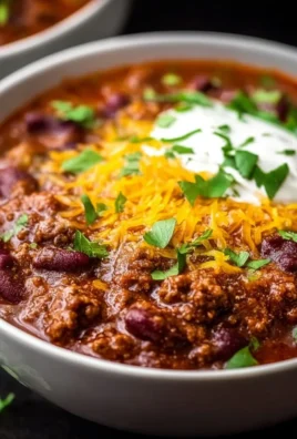 Delicious bowl of Crockpot Chili made in a slow cooker