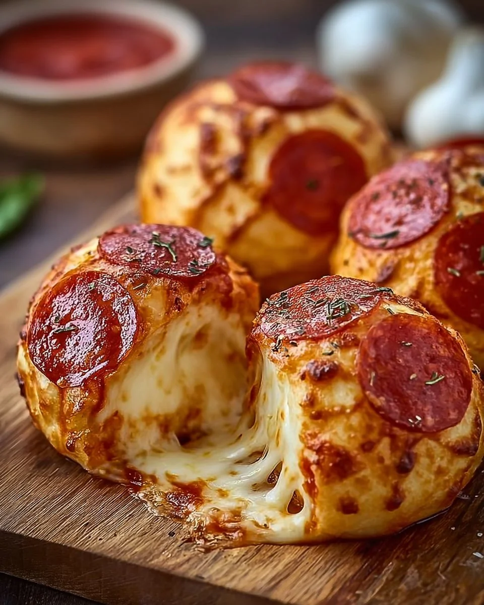 Easy Pepperoni Pizza Bombs