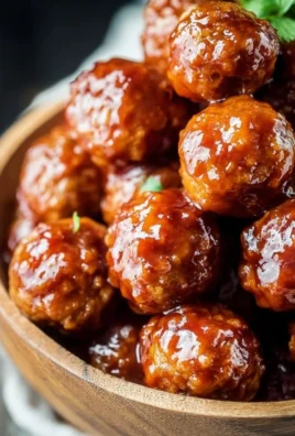 Delicious honey BBQ meatballs served from a crockpot