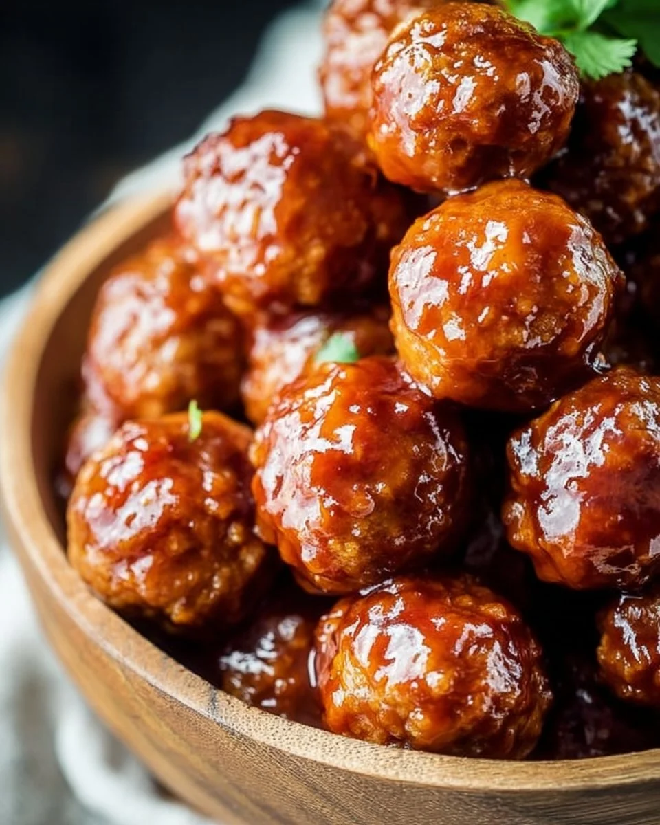 Honey BBQ Crockpot Meatballs