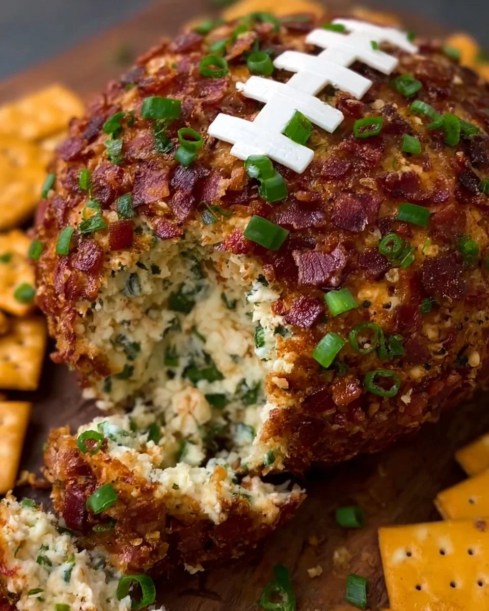 Jalapeño Popper Football Cheese Ball