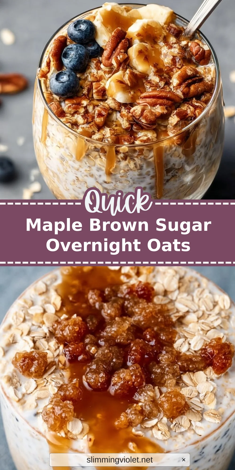 Maple Brown Sugar Overnight Oats