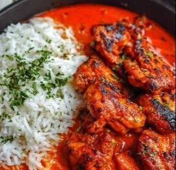 Delicious Nigerian Chicken Stew simmering with spices and vegetables