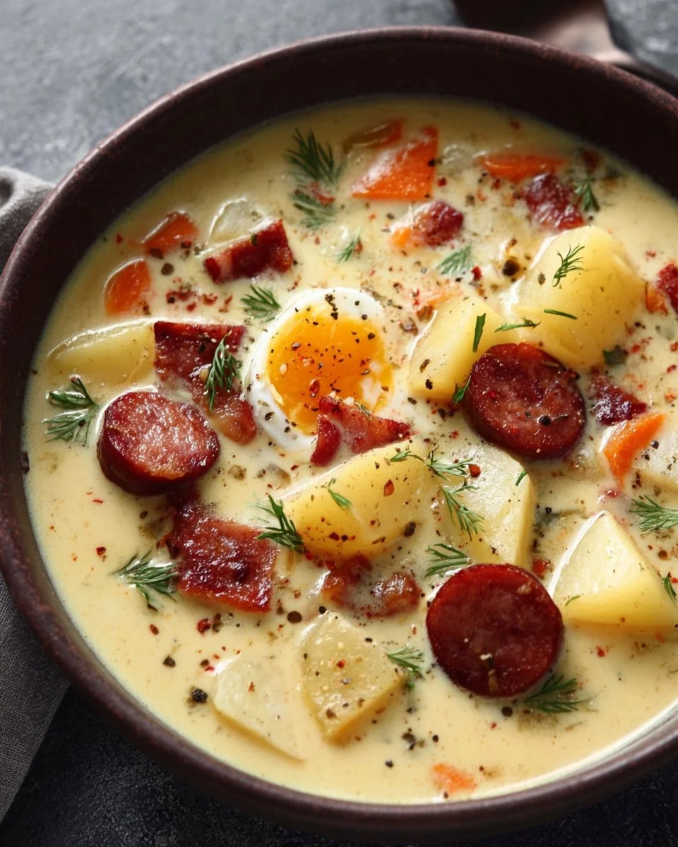Polish Potato Soup (Kartoflanka)