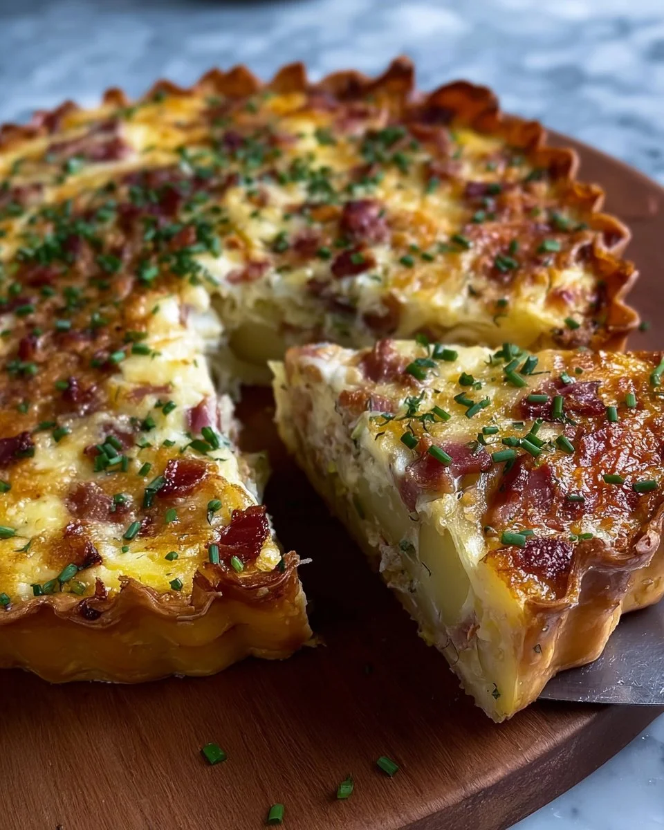 Potato Tart with Leeks and Bacon