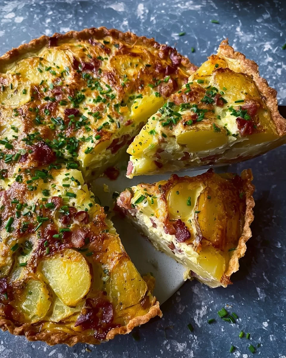 Potato Tart with Leeks and Bacon