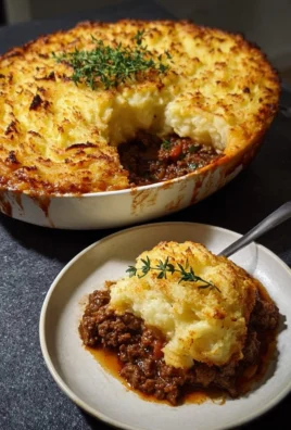 Delicious spiced-up cottage pie with beef and mashed potato topping